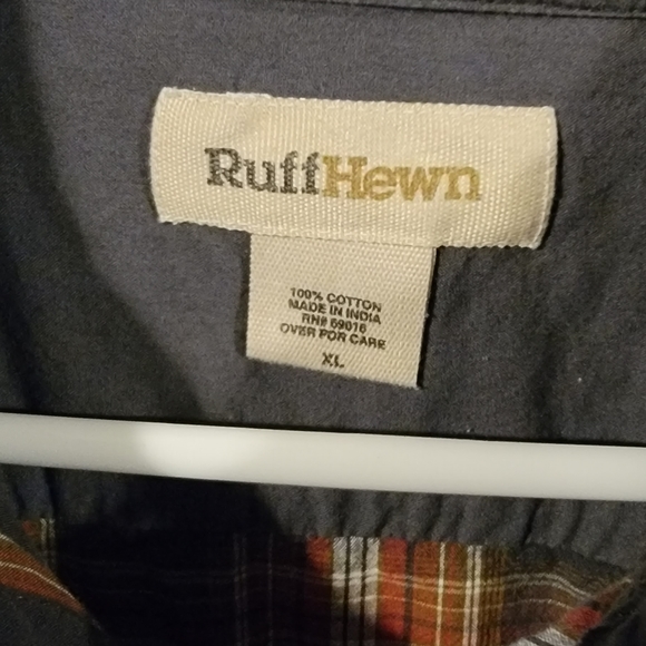 Xl Ruff Hewn casual button down mens shirt - Picture 4 of 4